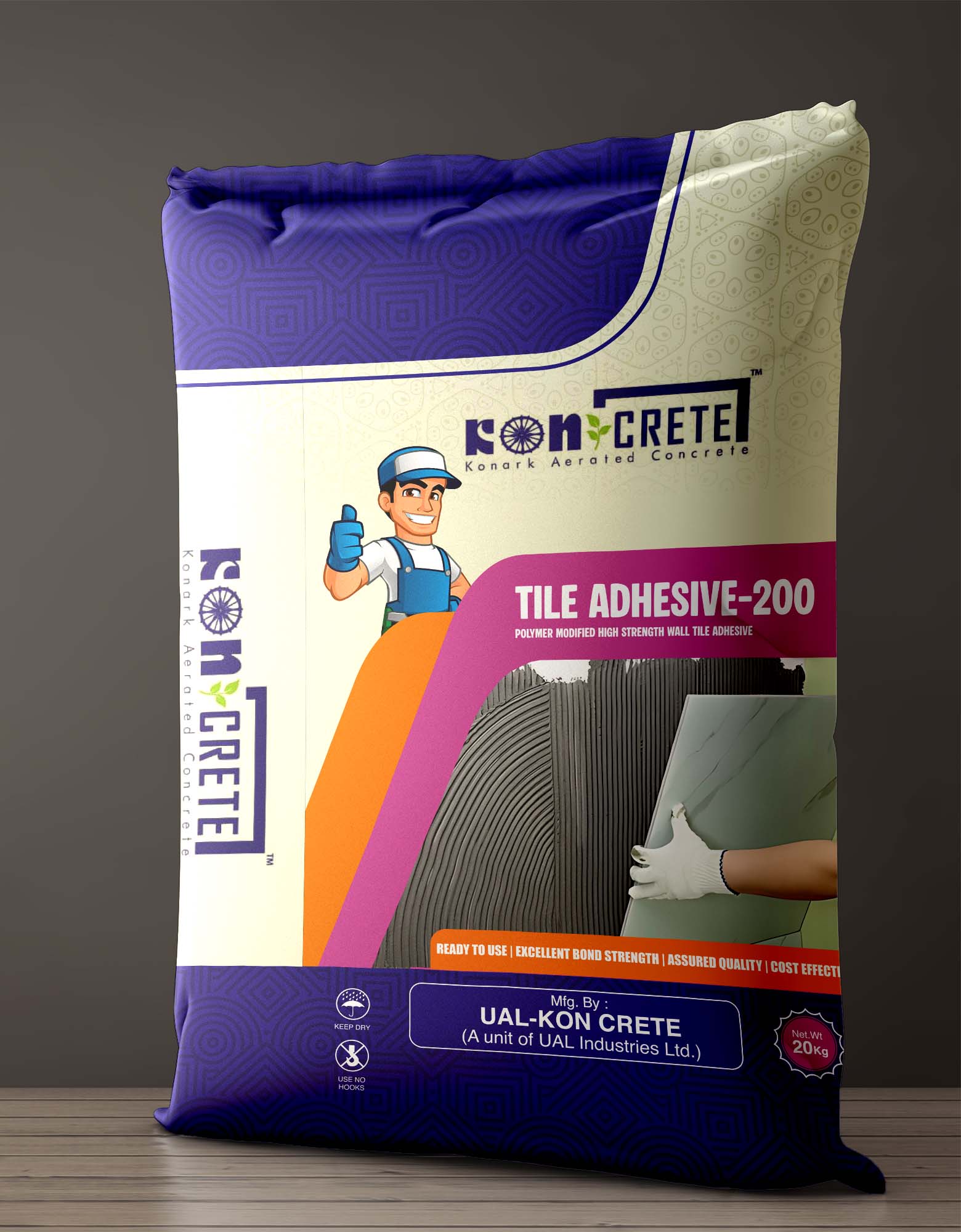 KON-CRETE Tile Adhesive 200 bag